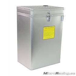 BAT-SAFE - Säkerhets Box till LiPo Batteri - XL Silver