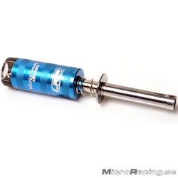 LRP - Glödare Aluminium med Voltmeter (utan batteri) - Blå