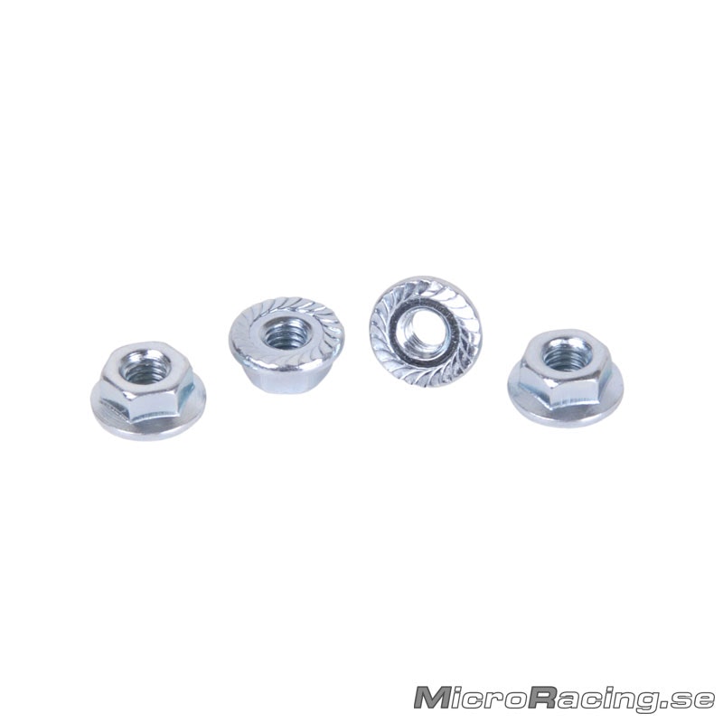 CORE RC - M4 Serrated Steel Wheel Nut (4pcs)