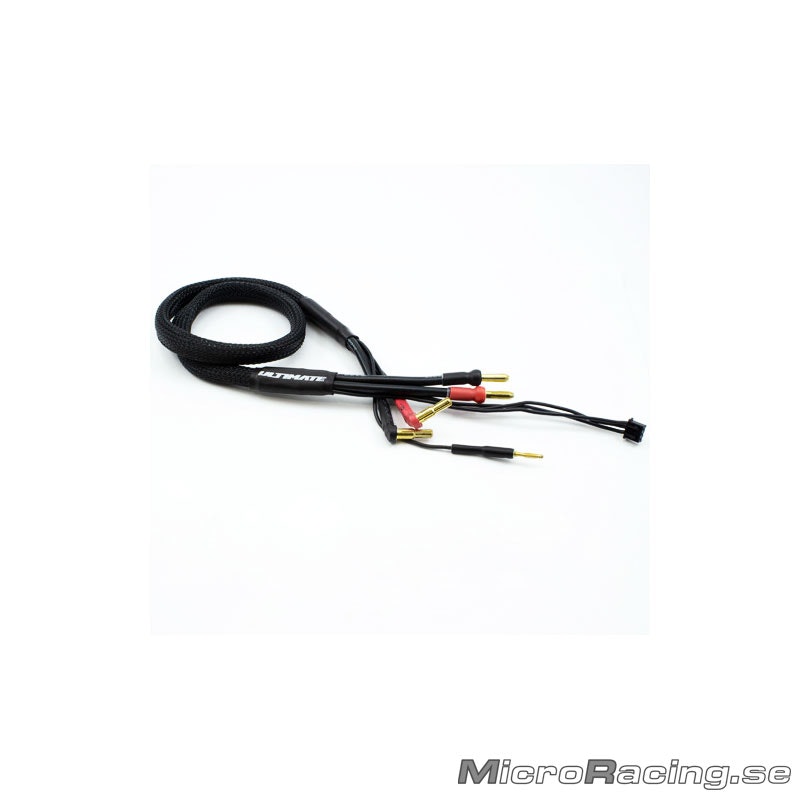 ULTIMATE RACING - 2s Charge Cable Lead W/4mm & 5mm Bullet Connector - 60cm