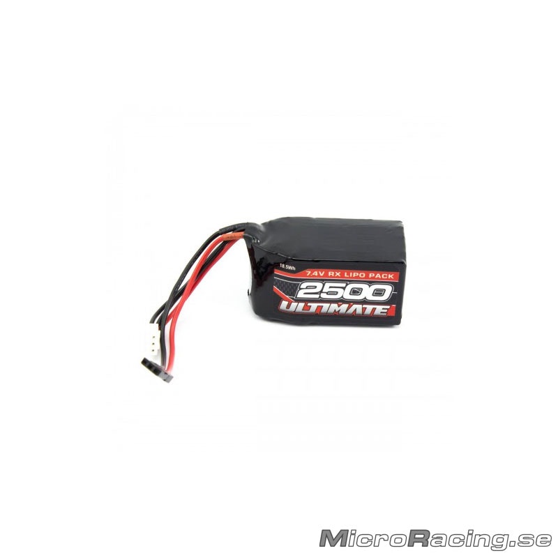 ULTIMATE RACING - Battery Hump, Receiver Pack 7.4V/2500mAh (Connector JR style)