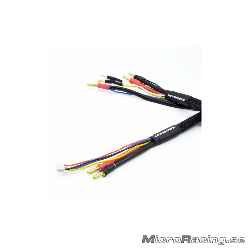 ULTIMATE RACING - 2 x 2s Charge Cable Lead W/4mm & 5mm Bullet