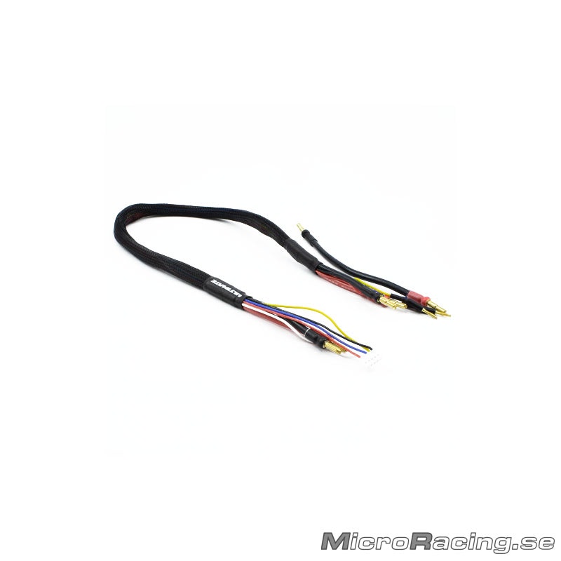 ULTIMATE RACING - 2 x 2s Charge Cable Lead W/4mm & 5mm Bullet