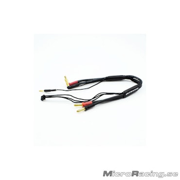 ULTIMATE RACING - 2S Charging Cable - 30cm W/4mm and 5mm Bullet