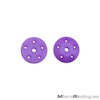 ULTIMATE RACING - 16mm Conical Shock Pistons, Purple, 5x1.5mm, Angled (2pcs)