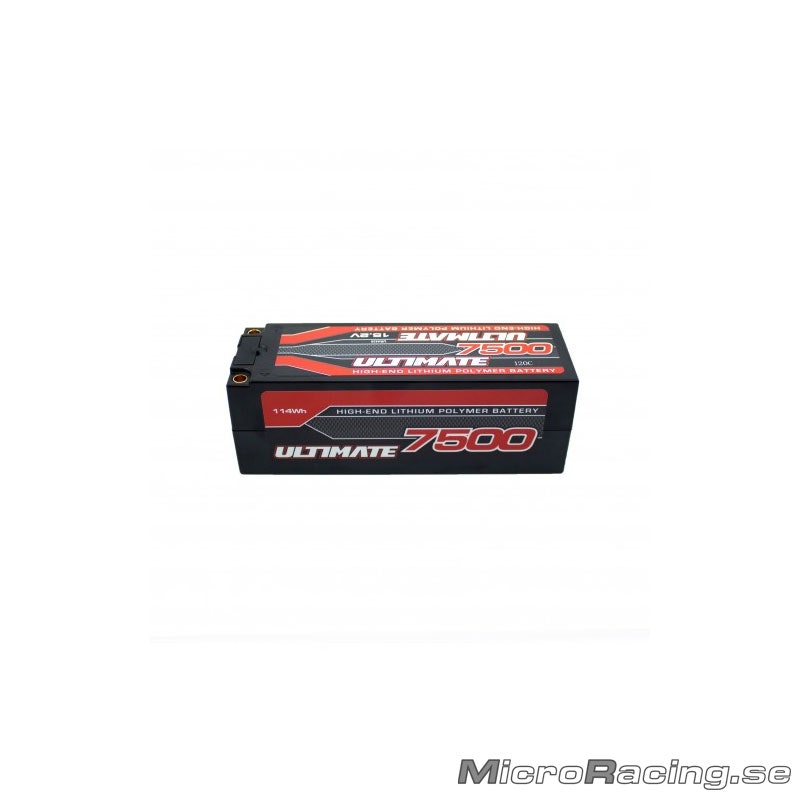 ULTIMATE - Battery LiPo, Graphene, 4S 120C HV, 15.2V/7500 mAh (Connector 5mm)