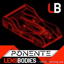 LENSBODIES - PONENTE kaross "Light Weight" - 1/12 OnRoad