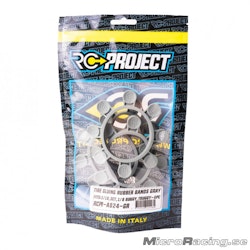 RC-PROJECT - Tyre Glue Bands, Grey, 1/8 & 1/10 Buggy (4pcs)