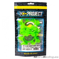 RC-PROJECT - Tyre Glue Bands, Green, 1/8 & 1/10 Buggy (4pcs)