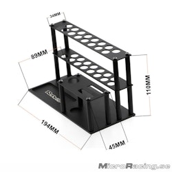 RC PARTS - Rc Tool Stand W/Screw Tray 194x110x89mm, Black