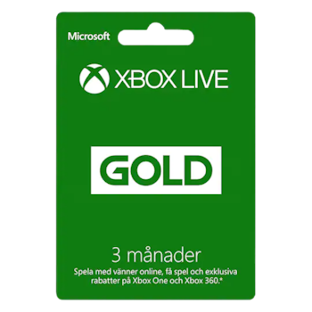 Microsoft Xbox Live Gold | 3 Månader (SE)