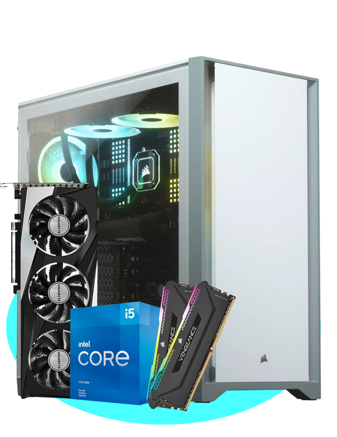 White Void™ | RTX 3060 ✤ Intel® Core™ i5-10400F ✤ 16 GB