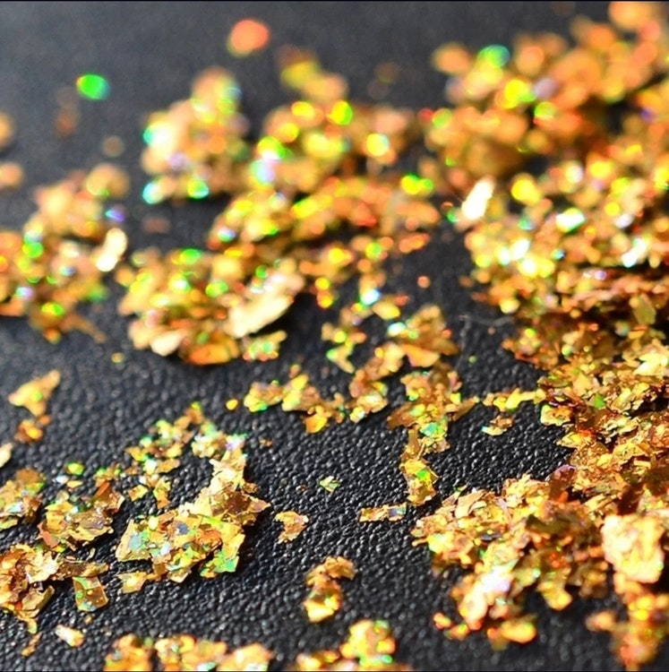 Holographic Laser Gold Flakes 0,2g