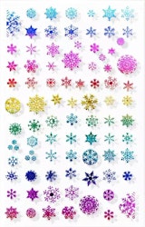 Christmas Colorful Rainbow  Nail Art Sticker - Design ZO-07