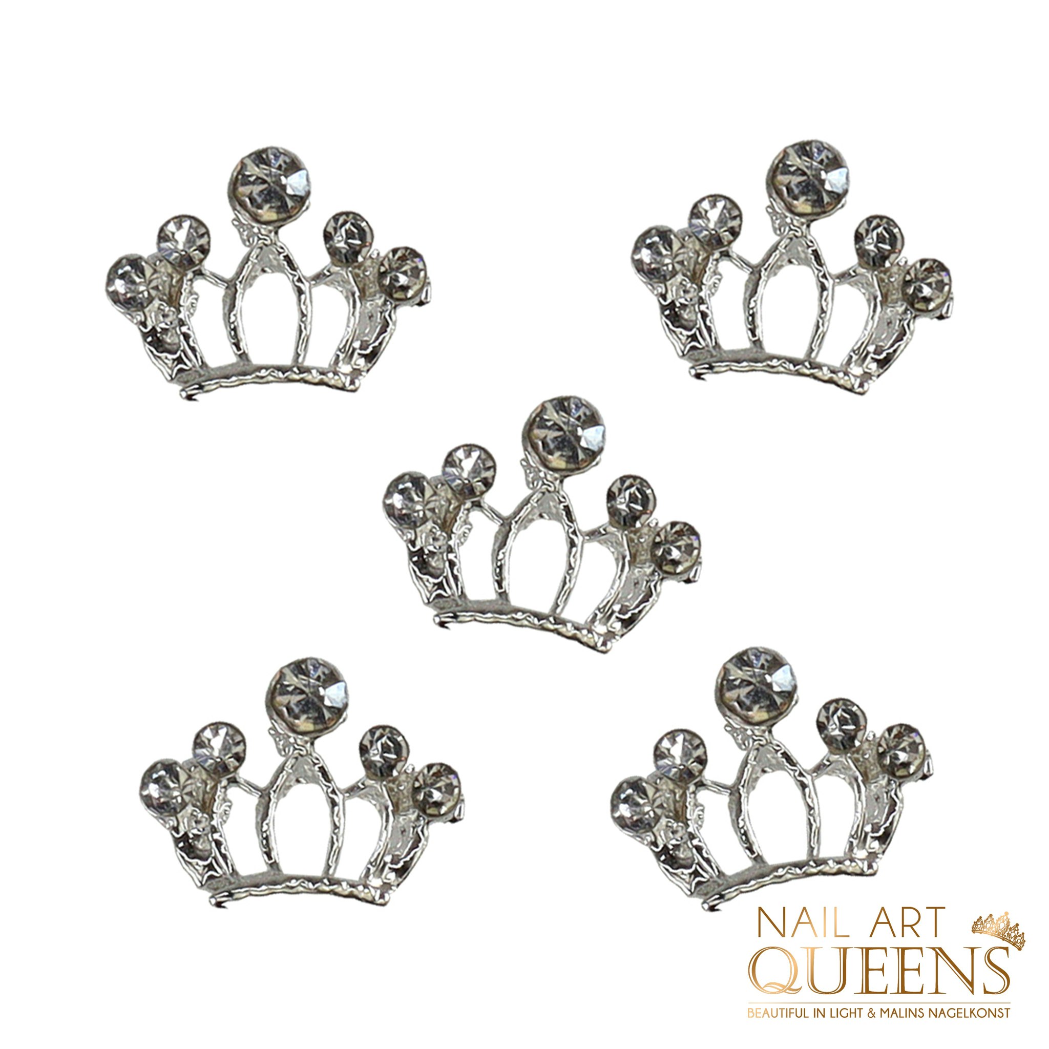 Crown silver 2PCS