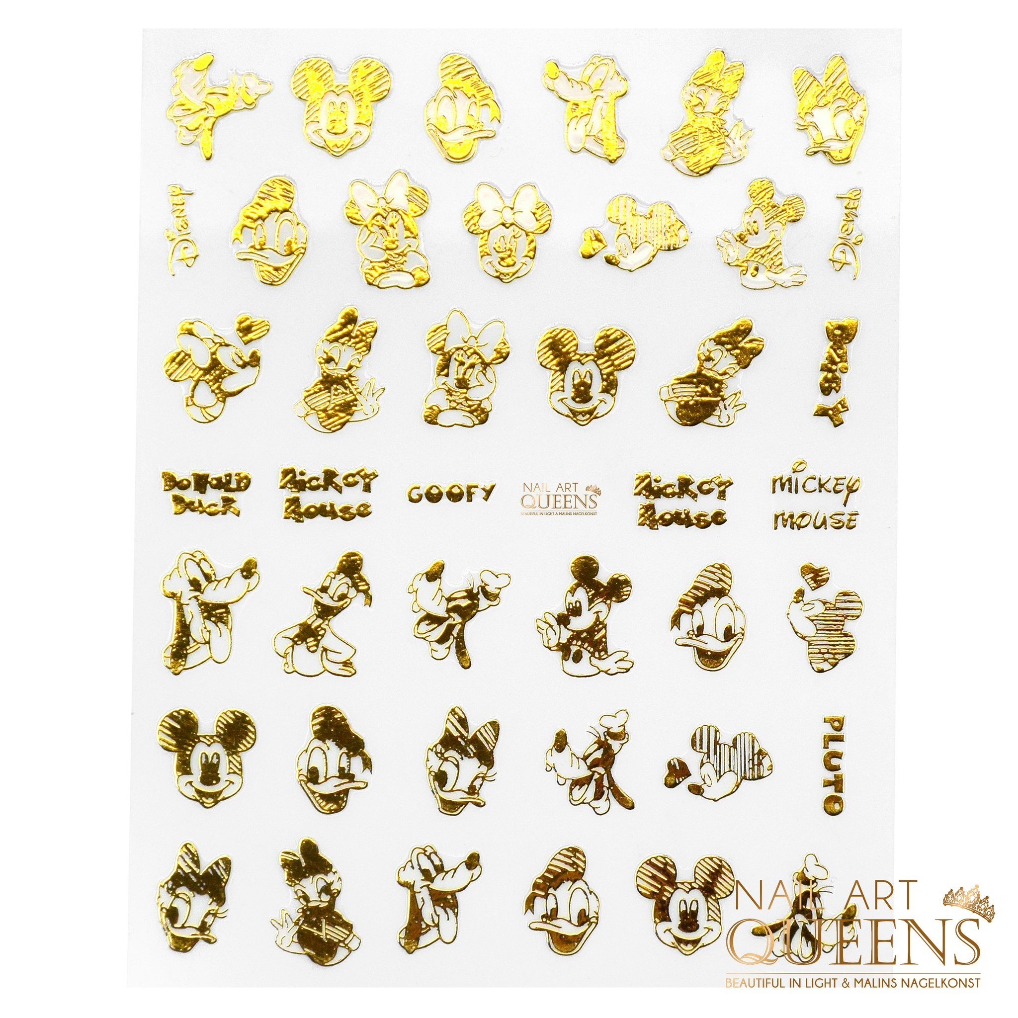 Stickers Mickey Mouse & Friends gold