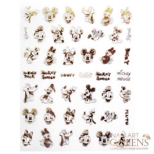 Stickers Mickey Mouse & Friends rose gold