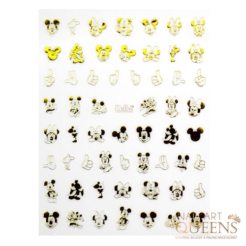 Stickers Mickey Mouse gold