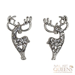 Earrings reindeer silver