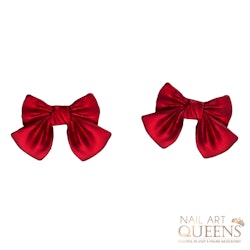 Earrings Red Bow