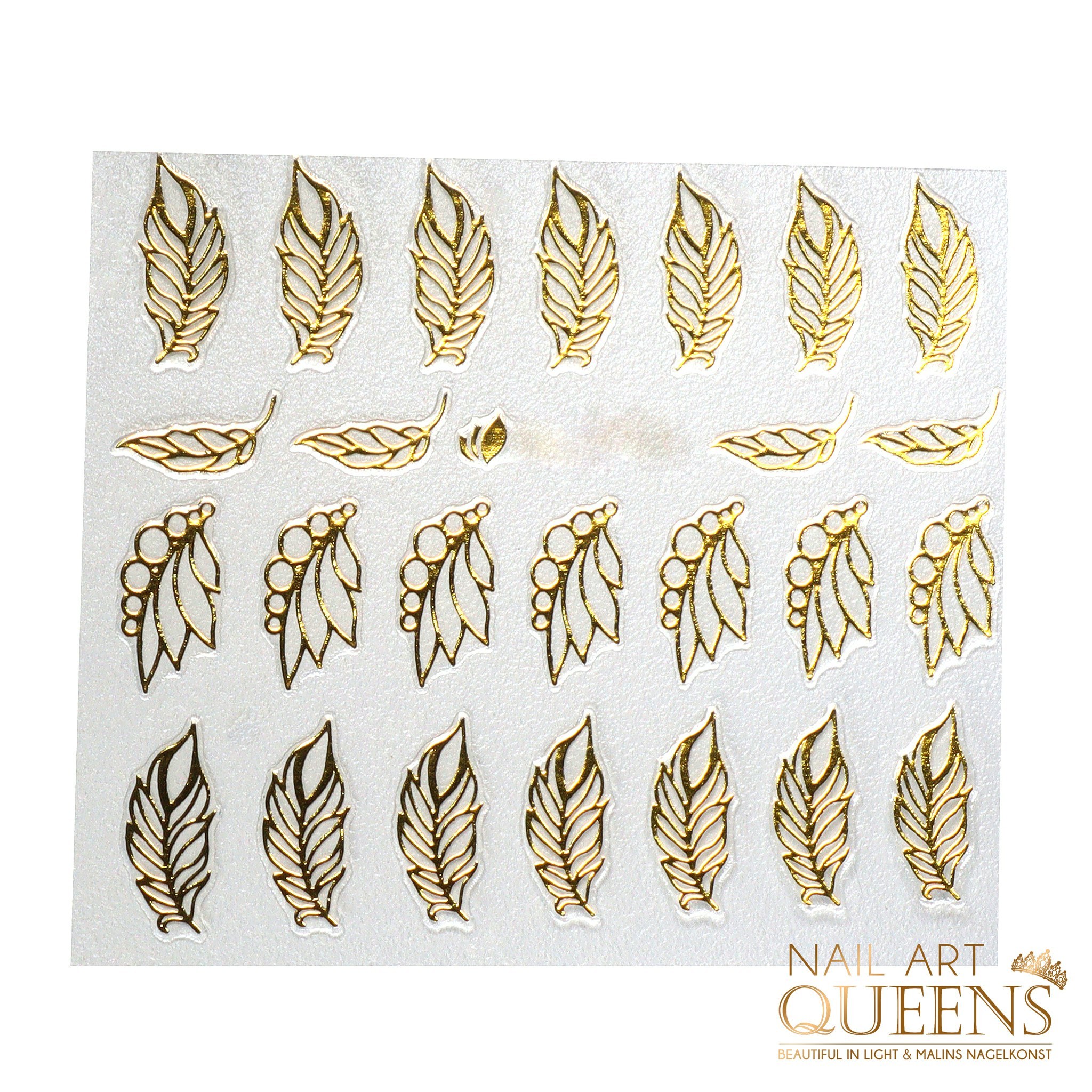 Stickers Gold Feathers