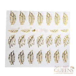Stickers Gold Feathers