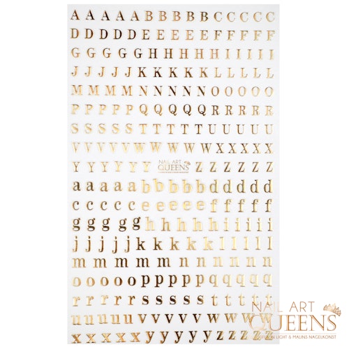 Stickers Gold Letters