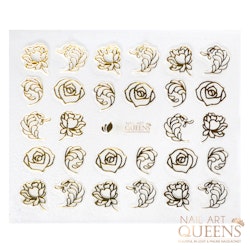 Stickers Gold Roses