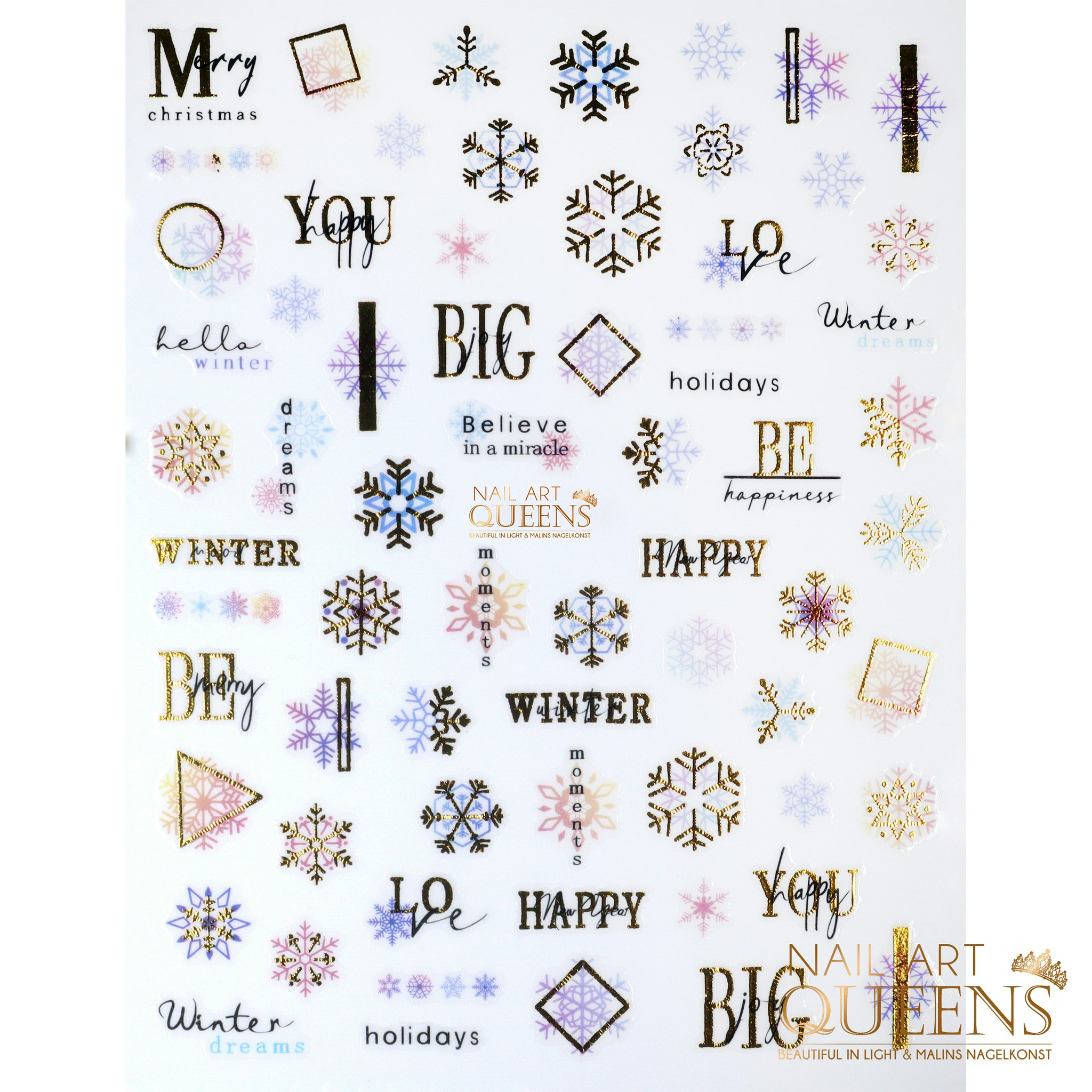 Stickers Christmas Snowflakes