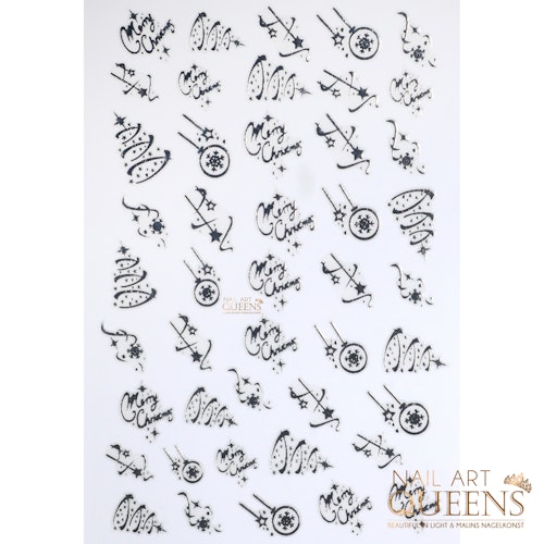 Stickers Christmas Silver
