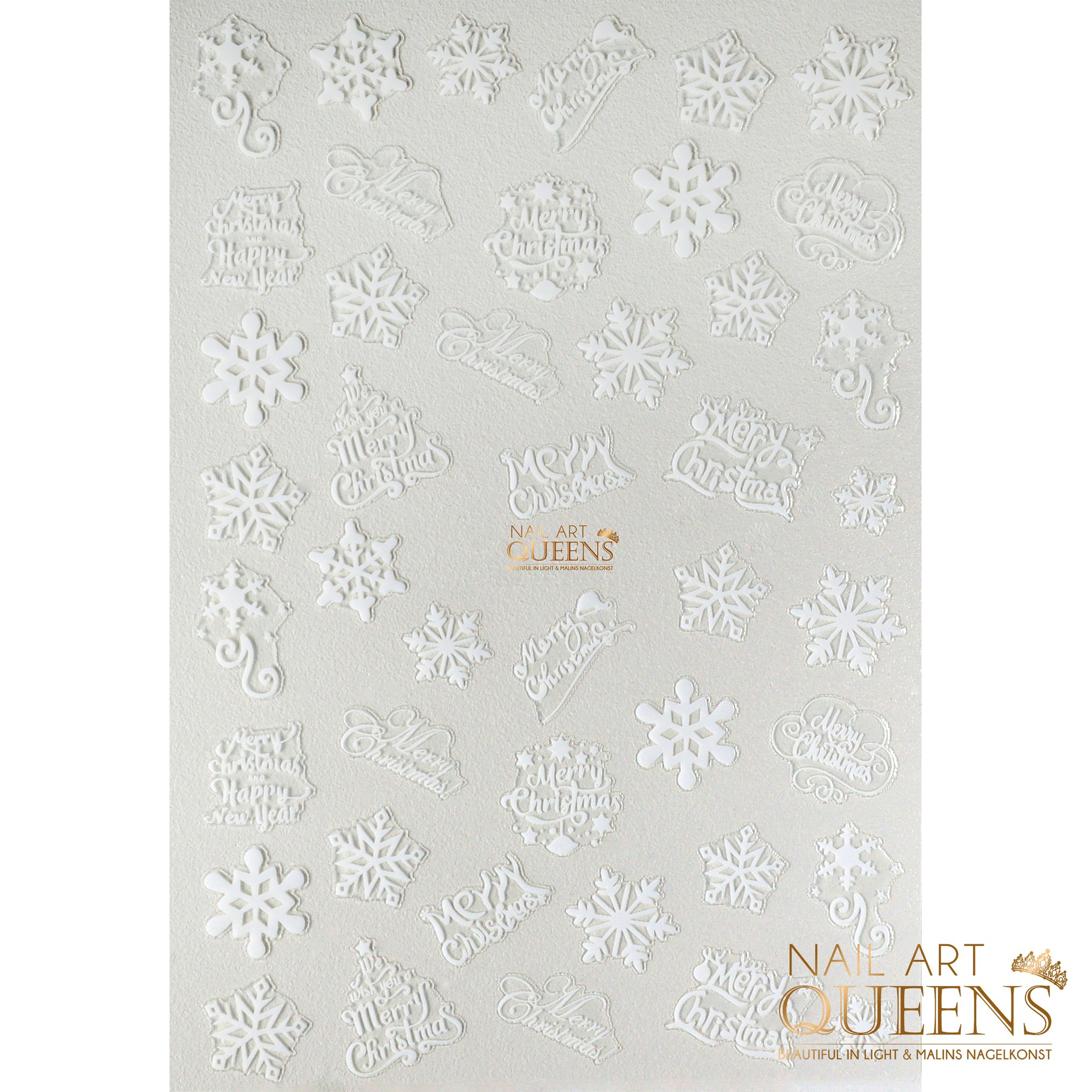 Stickers White Christmas Snowflakes