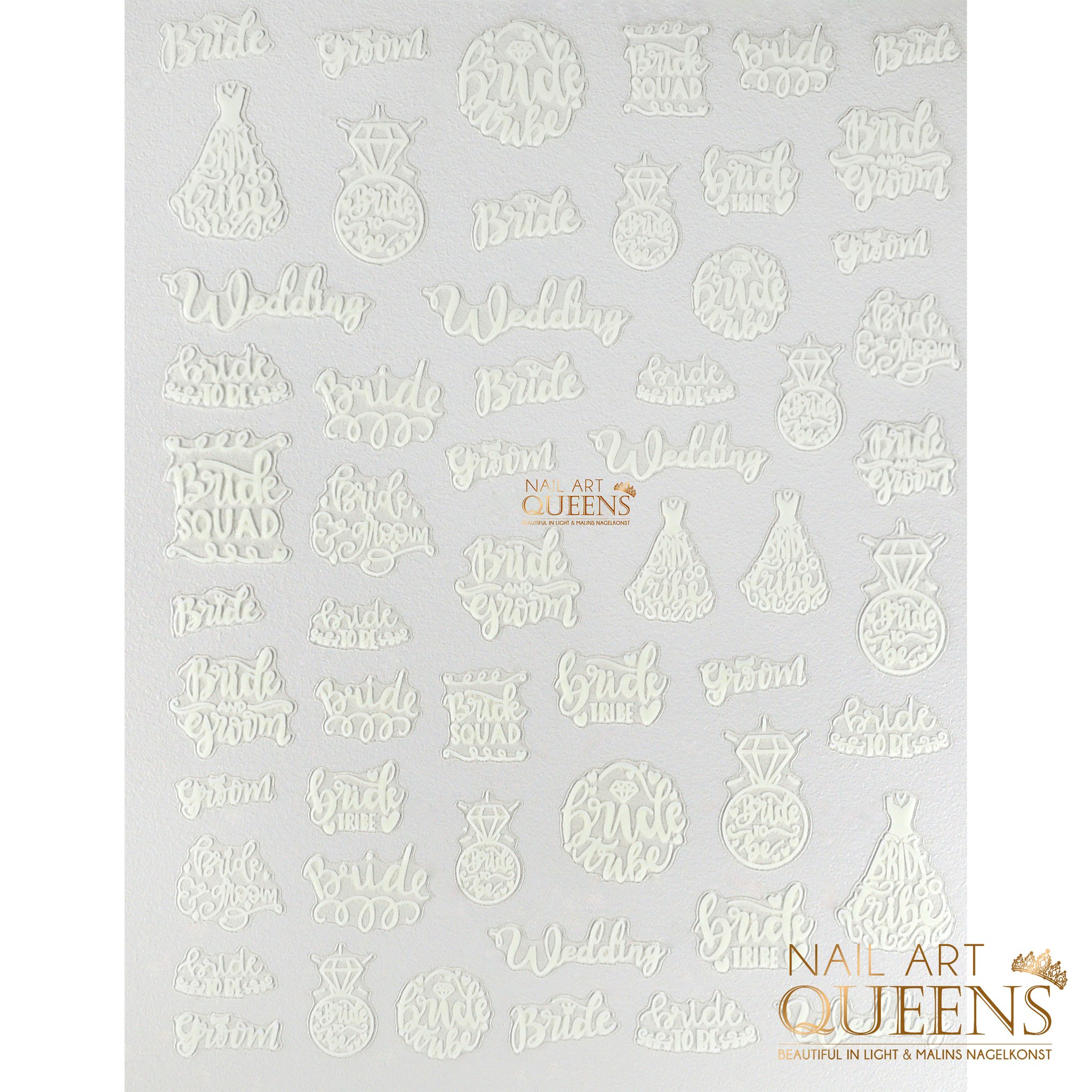 Stickers White Wedding Glow in the dark