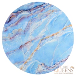 Crystal mat Blue marble