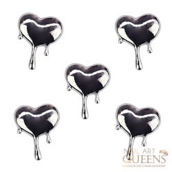 Dripping heart Silver