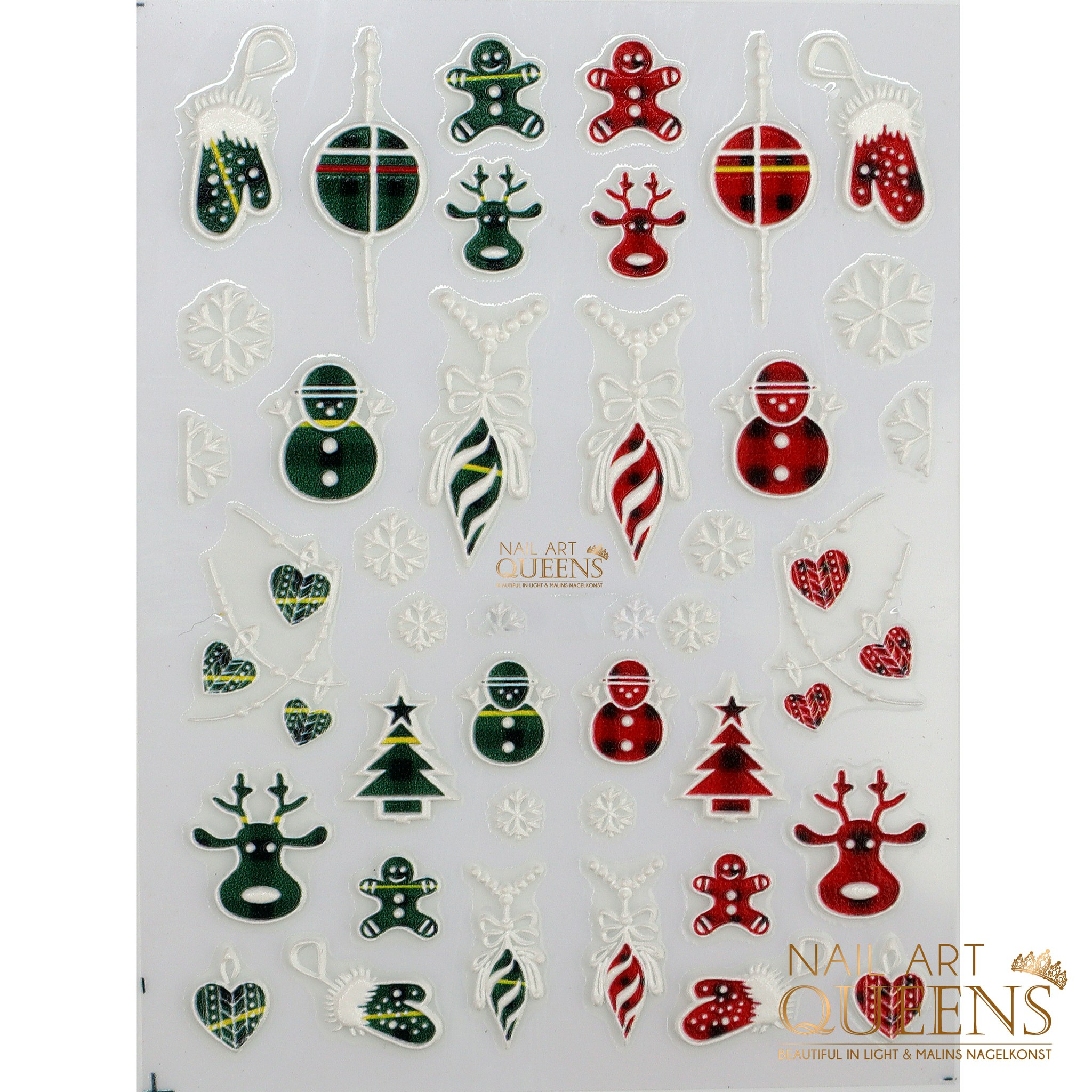 Stickers Christmas Red and Green