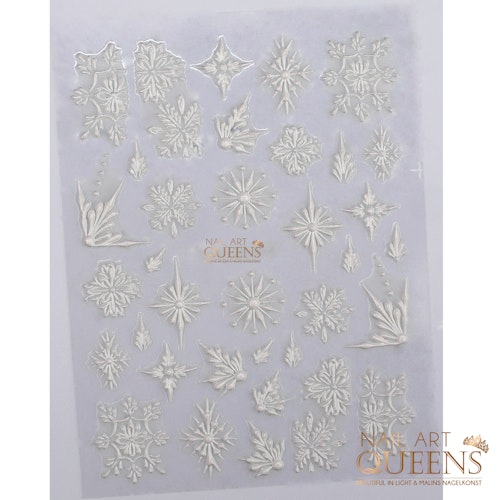 Stickers Christmas 3D Snowflakes