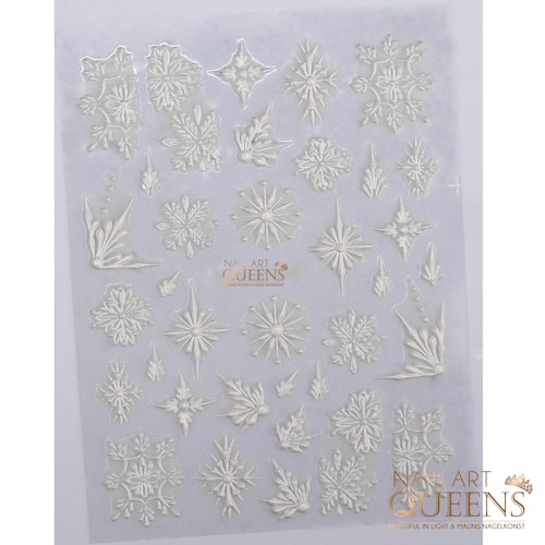 Stickers Christmas 3D Snowflakes