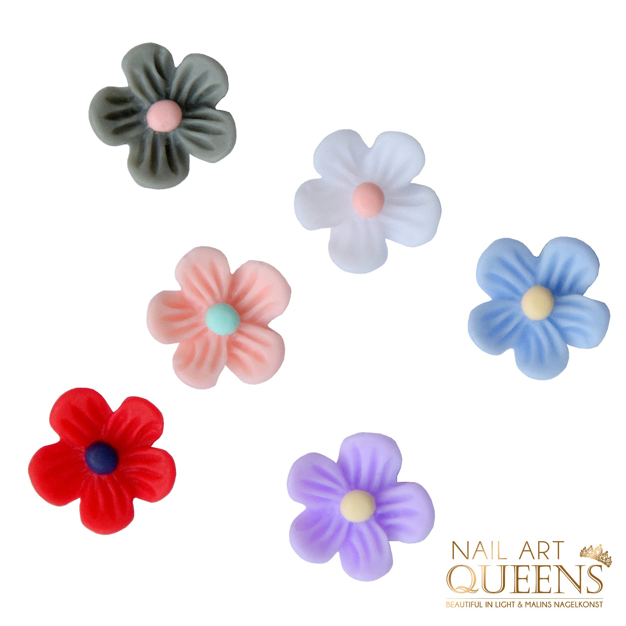 3D Flowers 6PCS