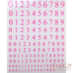 Stickers Pink number
