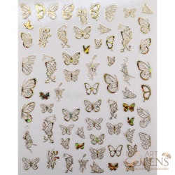 Stickers Gold butterfly