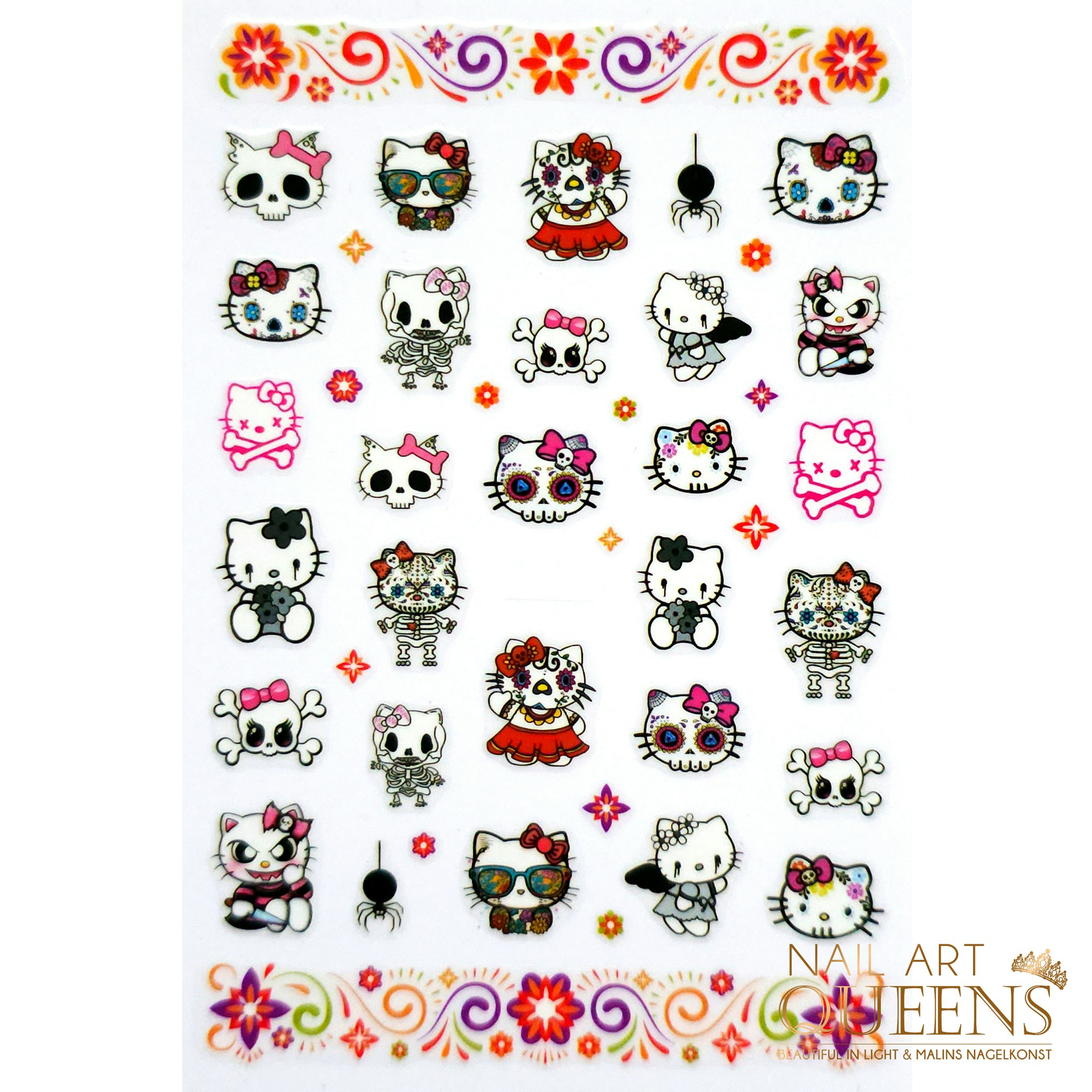Stickers Hello Kitty Skulls