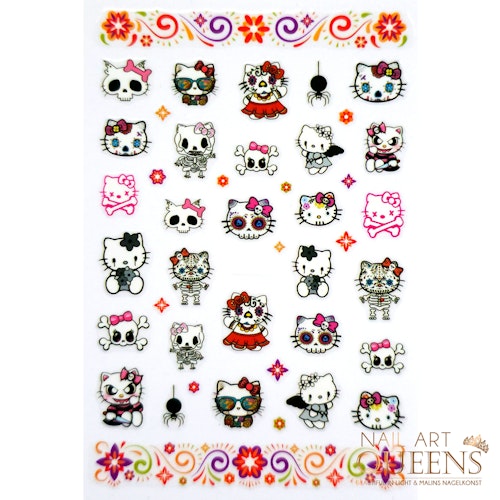 Stickers Hello Kitty Skulls