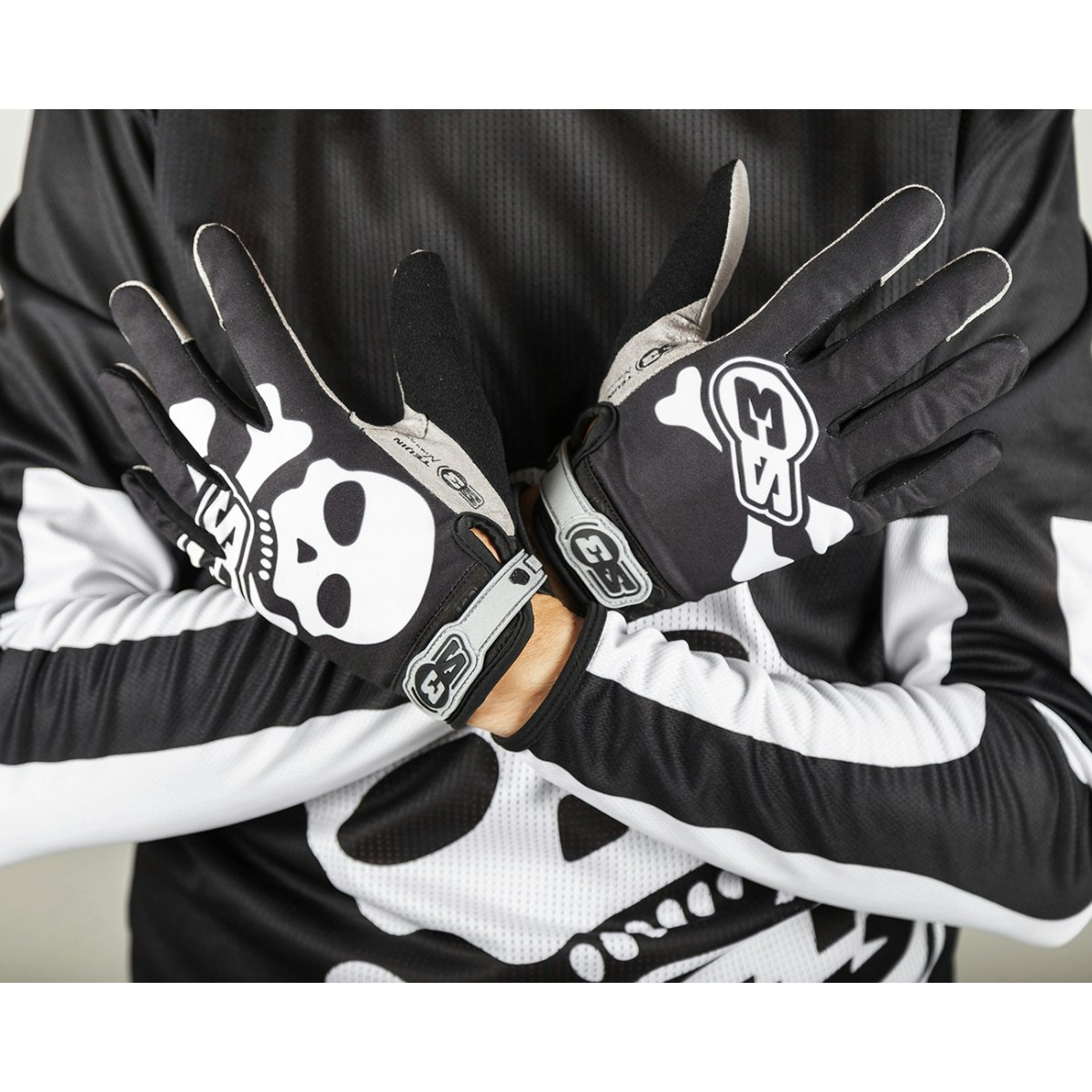 ROCK GLOVES S3 SKULL BLACK