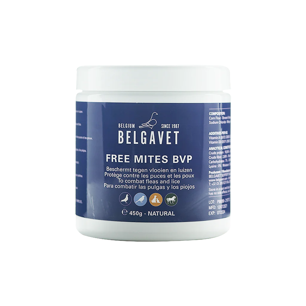 BelgaVet Free Mites 450gr (totalt skydd mot kvalster, loppor och löss)