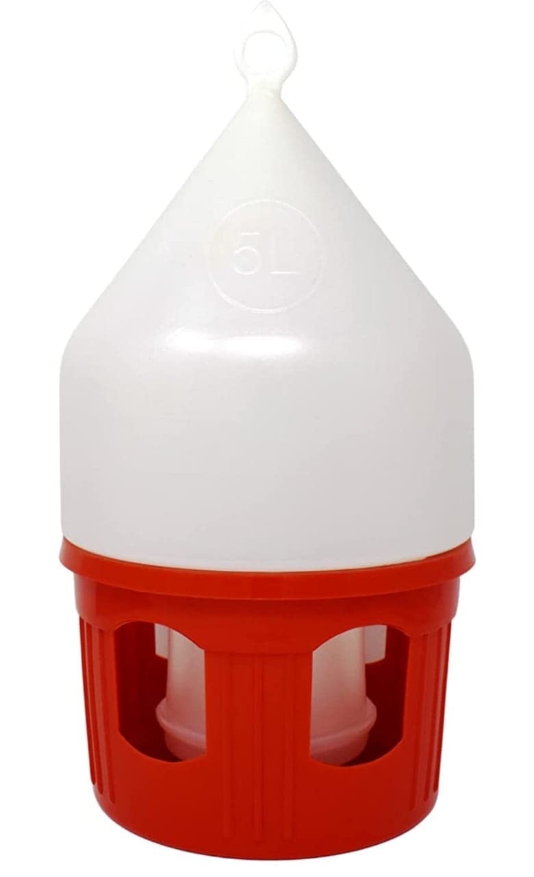 Vatten automat till duvor Röd/Vit-3,5L