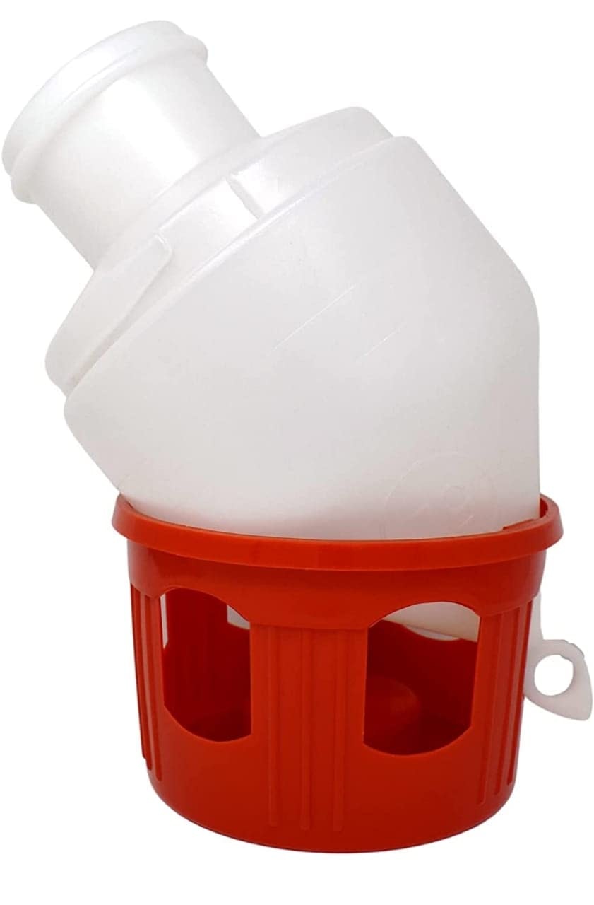 Vatten automat till duvor Röd/Vit-3,5L