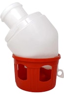 Vatten automat till duvor Röd/Vit-3,5L