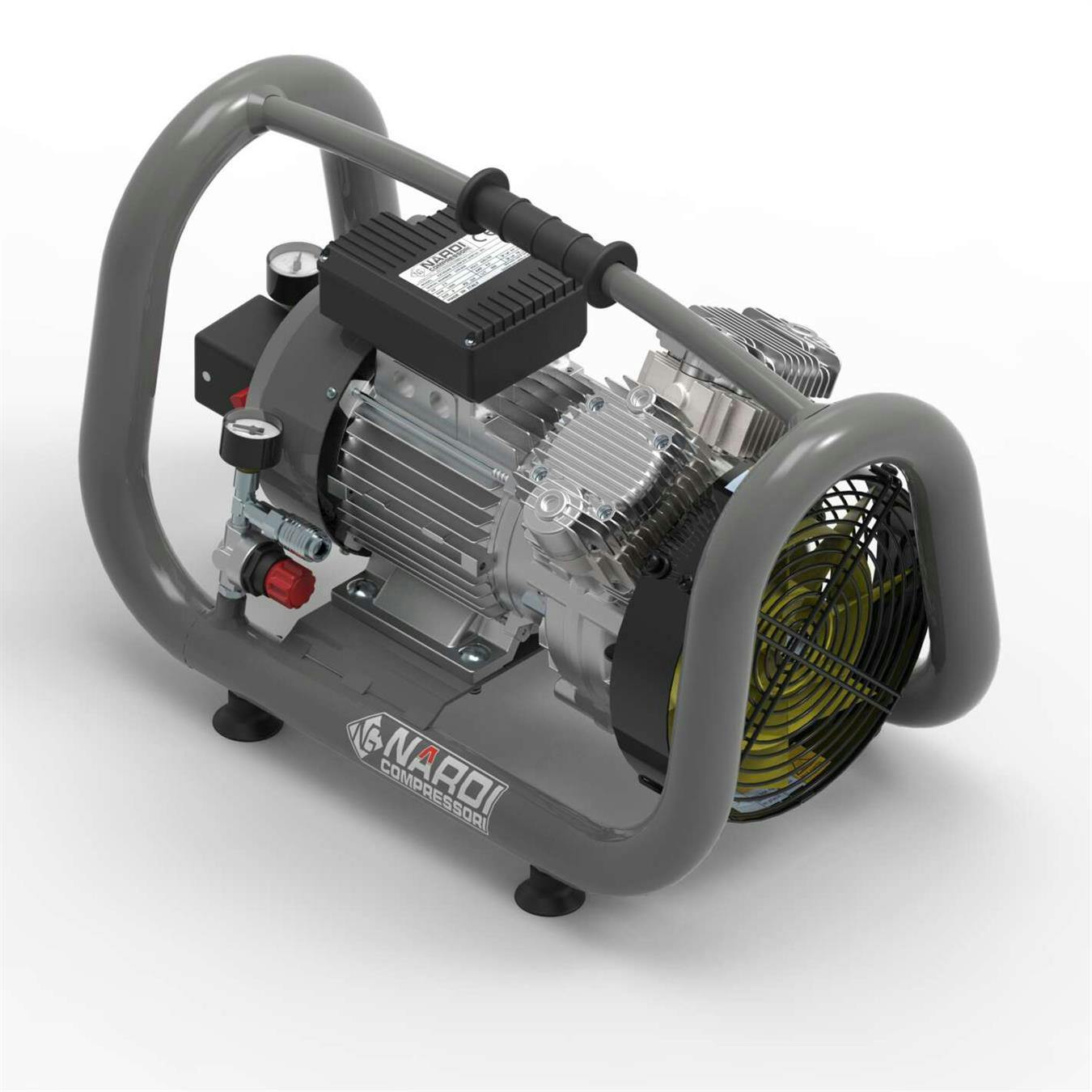 Bygg-kompressor Nardi Extreme 3T oljefri 260l/min 10bar 5l/tank 2hk