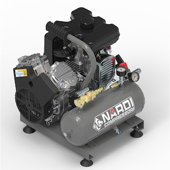 Bensindriven Kompressor Nardi Extreme 5G 70 oljefri 380l/min 10bar 7l/tank 3hk