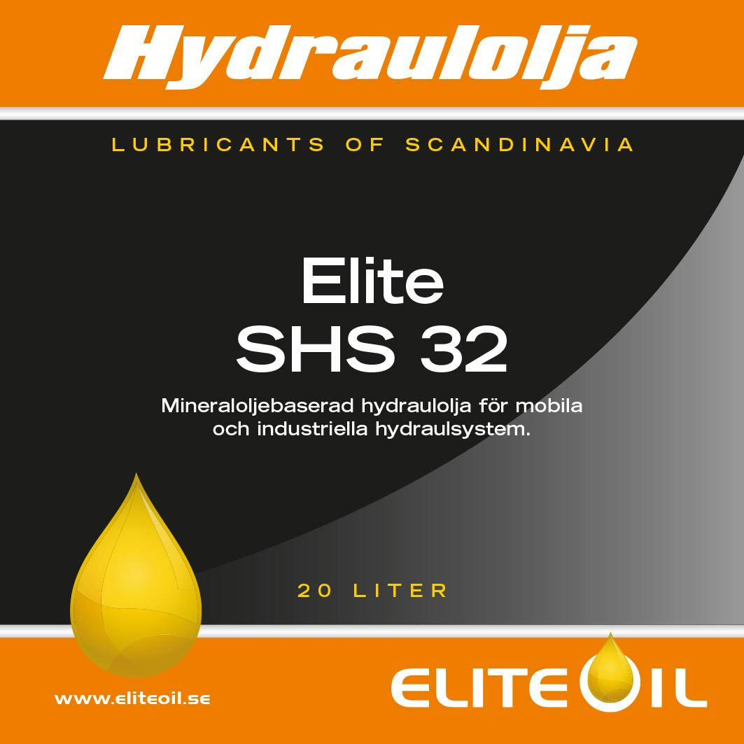 Elite Hydraulolja SHS 32 - 20 liter (dunk), 220 liter (fat), 1000 liter (IBC)